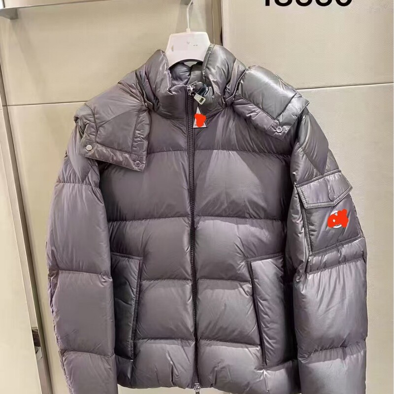 High-End Cross-Border Mengjia 2025 Autumn and Winter New Mengjia Maya Second-Generation Hooded down Jacket with Sleeve Patches and Reverse Pockets High-End Cross-Border Mengjia 2025 Autumn and Winter New Mengjia Maya Second-Generation Hooded down Jacket with Sleeve Patches and Reverse Pockets