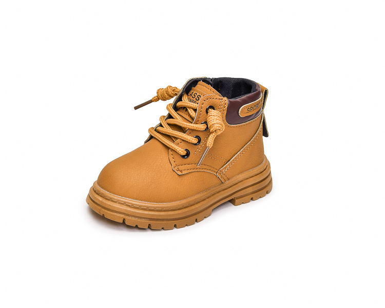 Kindermartinstiefel Aus Leder Für Jungen Und Mädchen Herbst_voghion.com