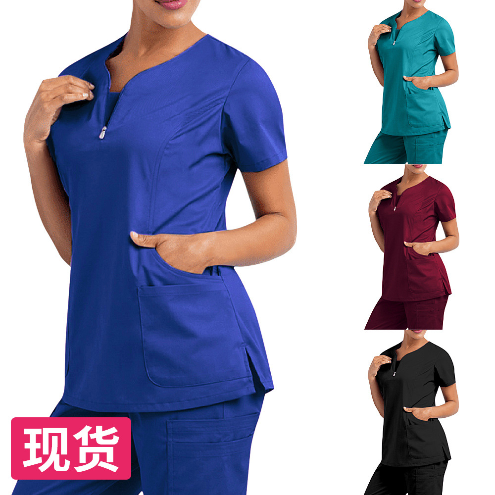 Oral and dental scrubs split hand washing set elastic fast drying hospital nurse scrubs available from stock