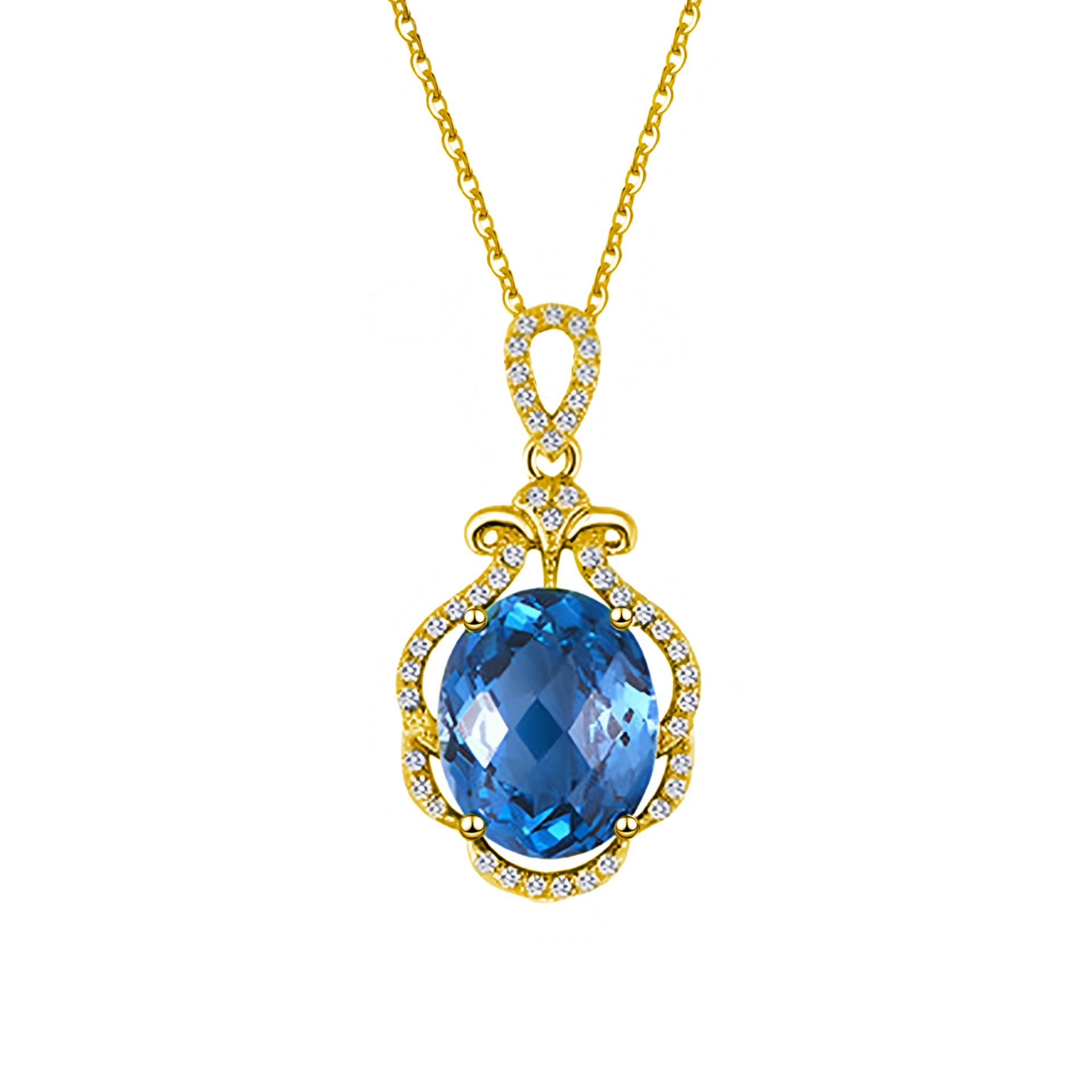 Эйшуа Crystal necklace, элегантная синяя цепь для ключей сумки яшмовый, подвеска, европейский стиль, простой и элегантный дизайн