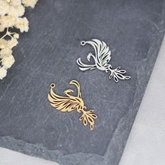 ステンレスファッション鳳凰ペンダント耳飾りネックレスペンダント個性DIYアクセサリー部品