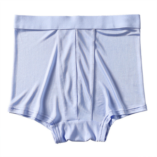 High-end comfortable silk men's underwear, loose large size, seamless breathable sports mulberry silk boxer briefs, boxer shorts