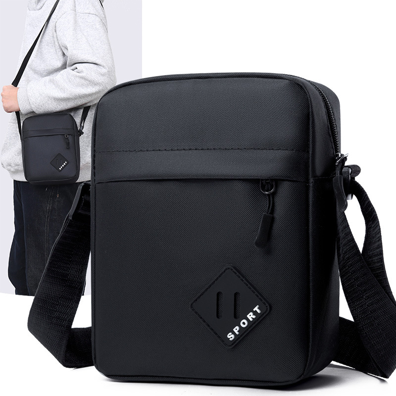 Nuevo bolso de tela Oxford ligero, bolso de hombro simple de moda para hombres, bolso de viaje de negocios, bolso de hombre casual vertical
