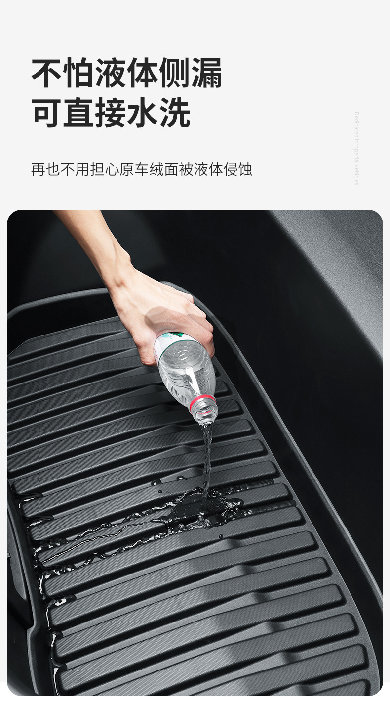 Suitable for Tesla Model 3/Y Front and Rear Trunk Mats, New 3/Y/Yl Trunk Storage Mat, Lower Layer Mat, Threshold Strip