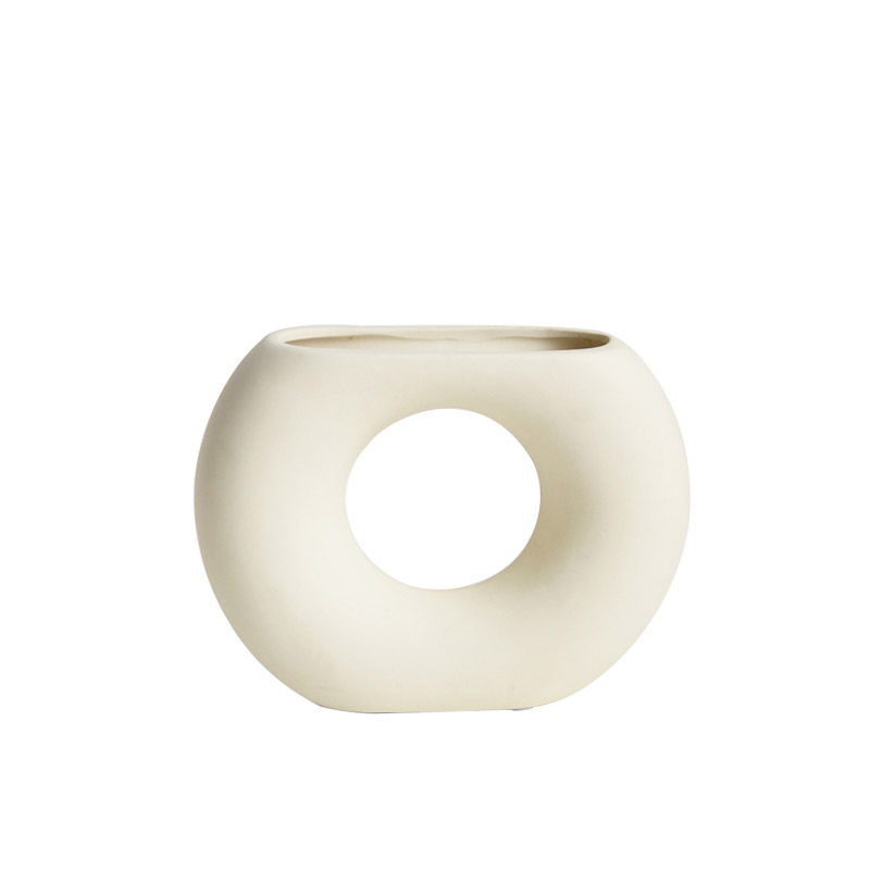 Wabiji ins viento de alto valor cerámica negra jarrón decorativo arte arreglo floral sala de estar vitrina porche decoración al por mayor