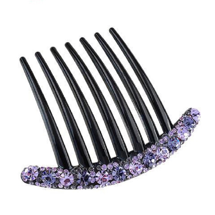 Estilo coreano nuevo estilo Accesorios para el cabello diamante flor pelo peine insertar peine updo pelo bola cabeza dulce dama Cola de Caballo clip cabeza Accesorios