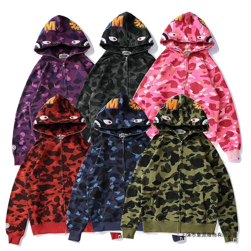 2025 Cross Border Shark Sweater Men's and Women's 3D Printed Classic Multicolor plus size Loose Cardigan Hooded Jacket