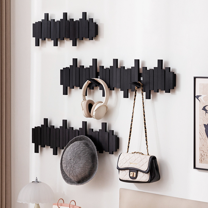 Coat Rack Wall-Mounted Clothes Rack Household Clothes Rack Bedroom Vertical Simple Shelf Clothes Rack