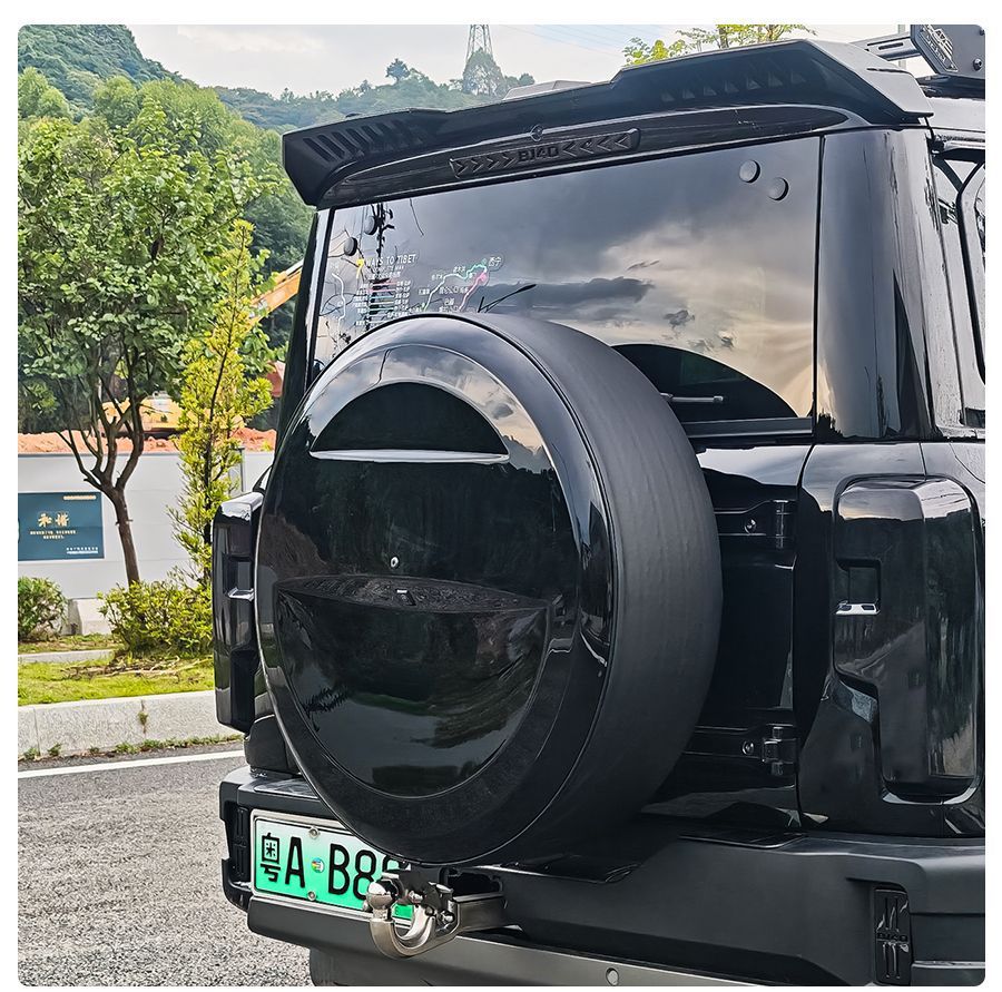 Suitable for 24-26 Models of Bj40, All-In-One Spare Tire Cover, Leather Spare Tire Cover, Appearance Modification 17inch 20inch Extended Range