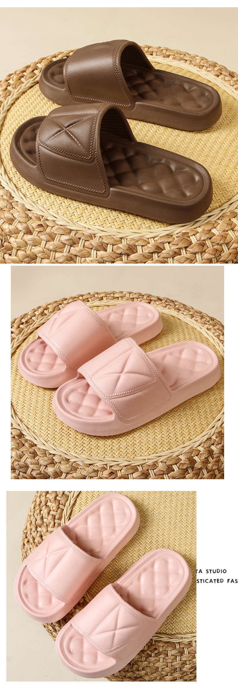Comfortabele eva slippers voor dames en heren antislip badslippers_voghion.com