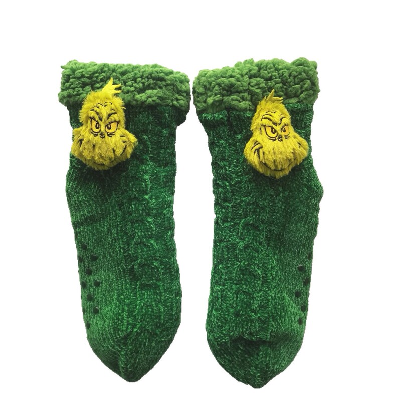 Furry Double-Layer Socks Jacquard Cartoon Animal Head Mid-Length Warm Home Non-Slip Socks Grinch Autumn and Winter Non-Shedding Socks Furry Double-Layer Socks Jacquard Cartoon Animal Head Mid-Length Warm Home Non-Slip Socks Grinch Autumn and Winter Non-Shedding Socks