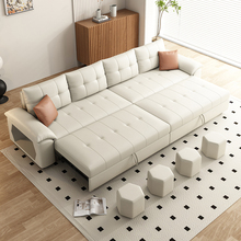 多功能可折叠沙发床两用2024新款科技布小户型客厅储物直排可变床