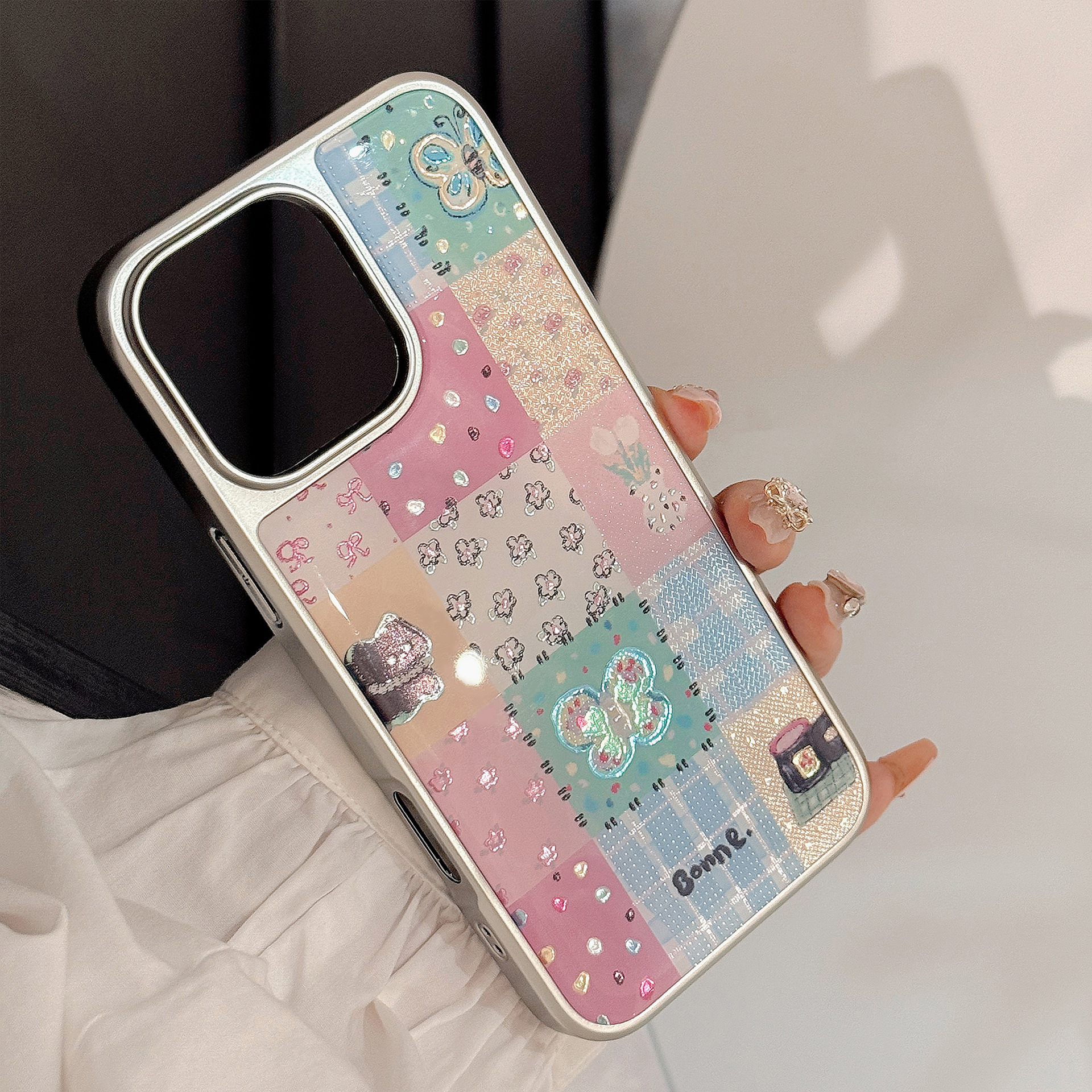 Protective Phone Case For Apple Iphone Pro Max Plus Plaid Gilt_voghion.com