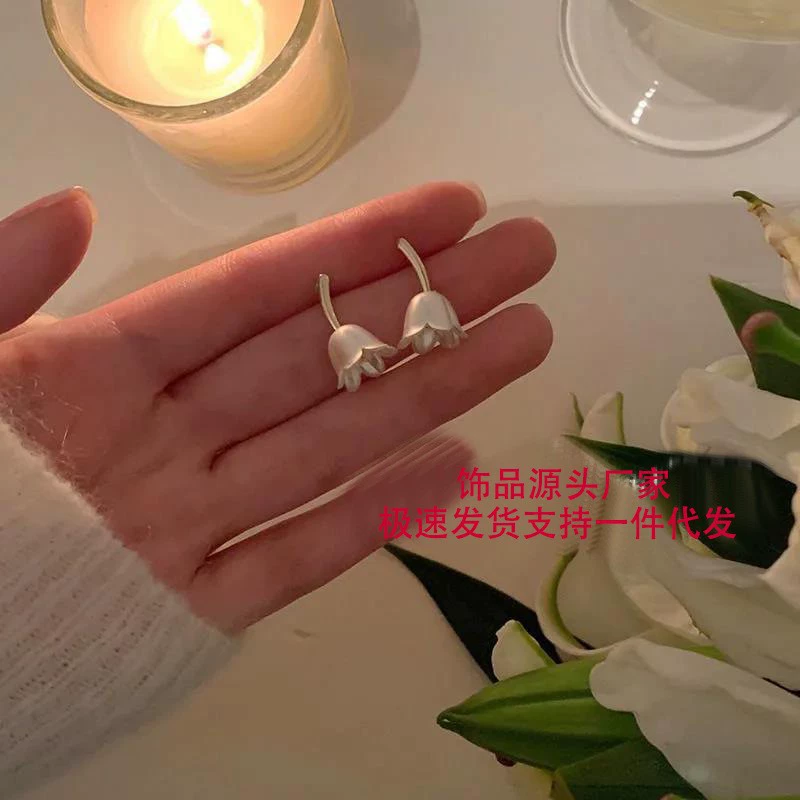 Серебряная игла, высококачественные ретро серьги, серебро 925 образец, стиль высокого качества, французский ретро стиль, опт