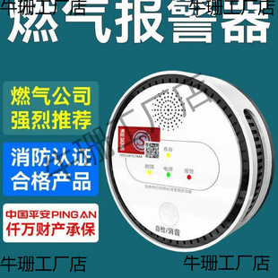 Gas Alarm Kitchen Household Gas Natural Gas Liquefied Gas Catering Combustible Gas Leakage Wireless Detector