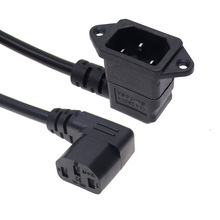 Ʒ��β���Dĸ�p���^���L��IEC320C14 to C13�Դ��0.75ƽ�����~��