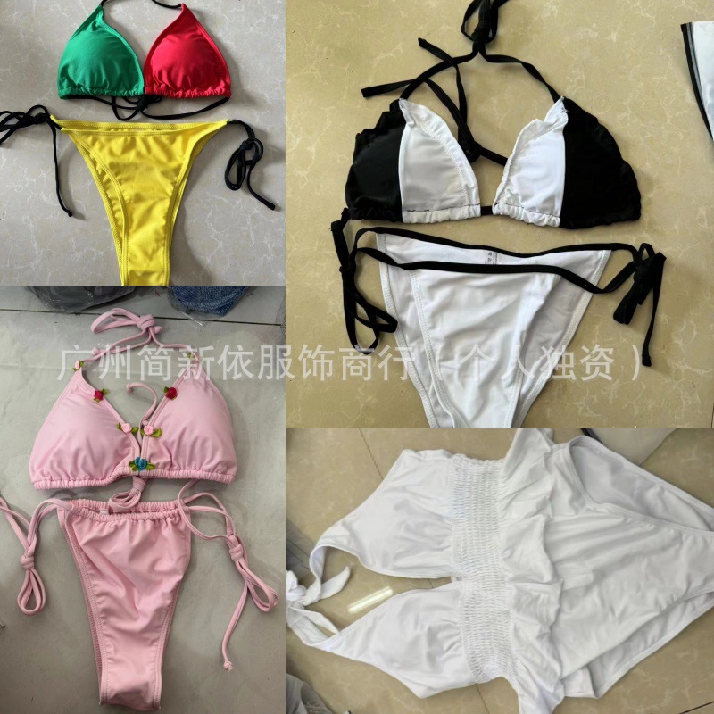 Shein transfronterizo Europa y los Estados Unidos comercio exterior moda de tres puntos Shein trajes de baño de cola miscelánea estilo de lote mixto más