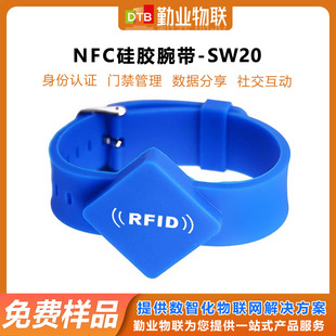 Dtb-Sw20 Rfid Silicone Bracelet Community Access Control Induction Water Park Waterproof Nfc Wristband
