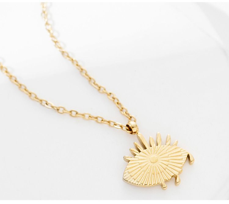 Stainless Steel Devilu0027s Eye Shaped Pendant Necklace Earrings Bracelet Ring Four-piece Set