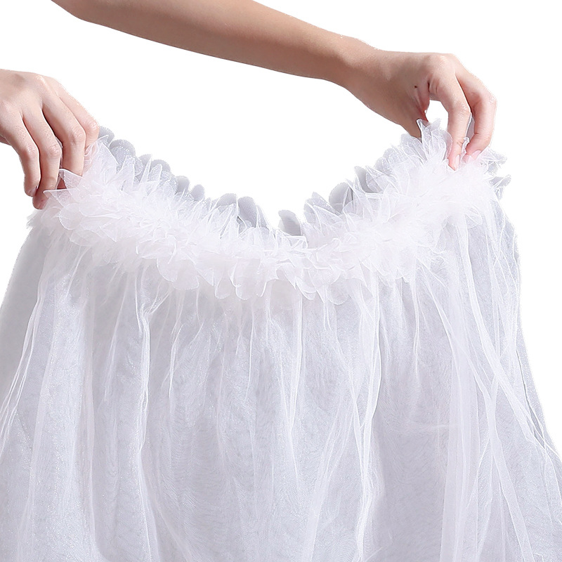 Flor Sombra diosa Día de San Valentín bolsa de hilo de flores volando hilo de hadas moldeado integrado gasa falda flor embalaje gasa material floral