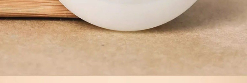 Mặt dây chuyền ngọc Hetian hình bình an khóa tự nhiên, đường kính 26–30 mm chi tiết 3
