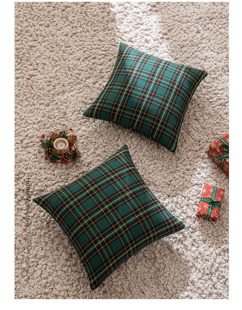 圣诞三色格子抱枕（圣诞景）_11