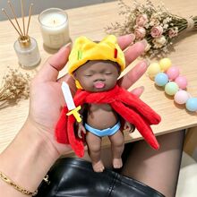 14cm'娜塔莎娃衣大号国王娃衣衣服公主可爱睡衣换装黑人衣服批发