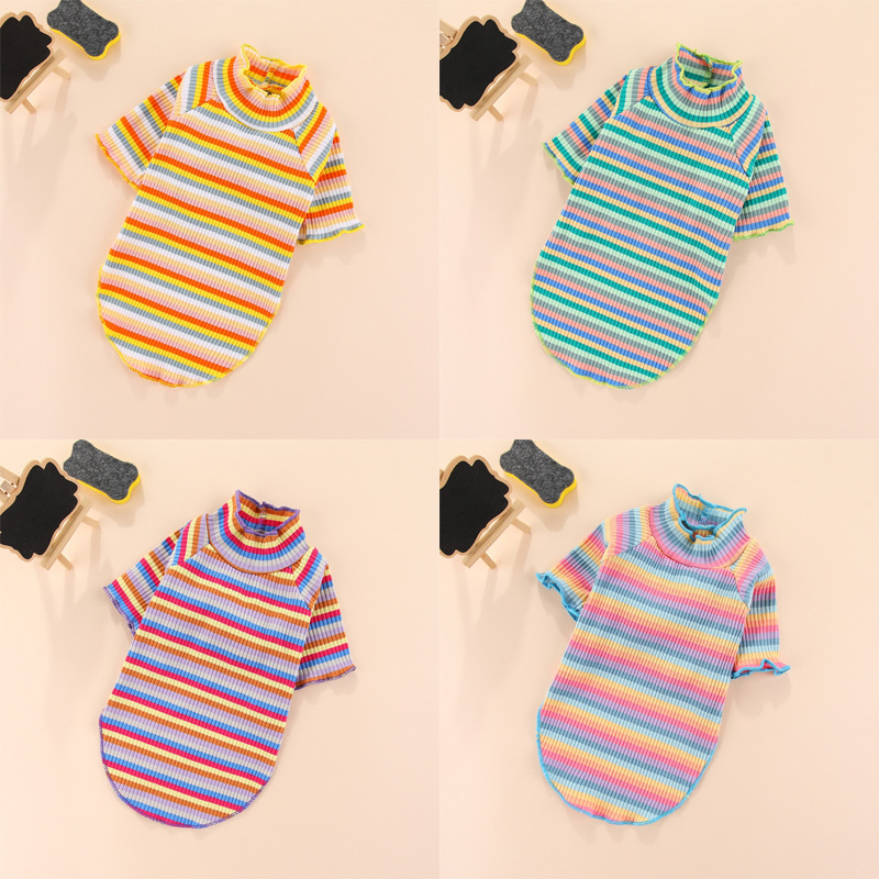 網紅泰迪小狗狗衣服春秋打底衫夏裝薄款棉寵物服裝春夏季貓咪
