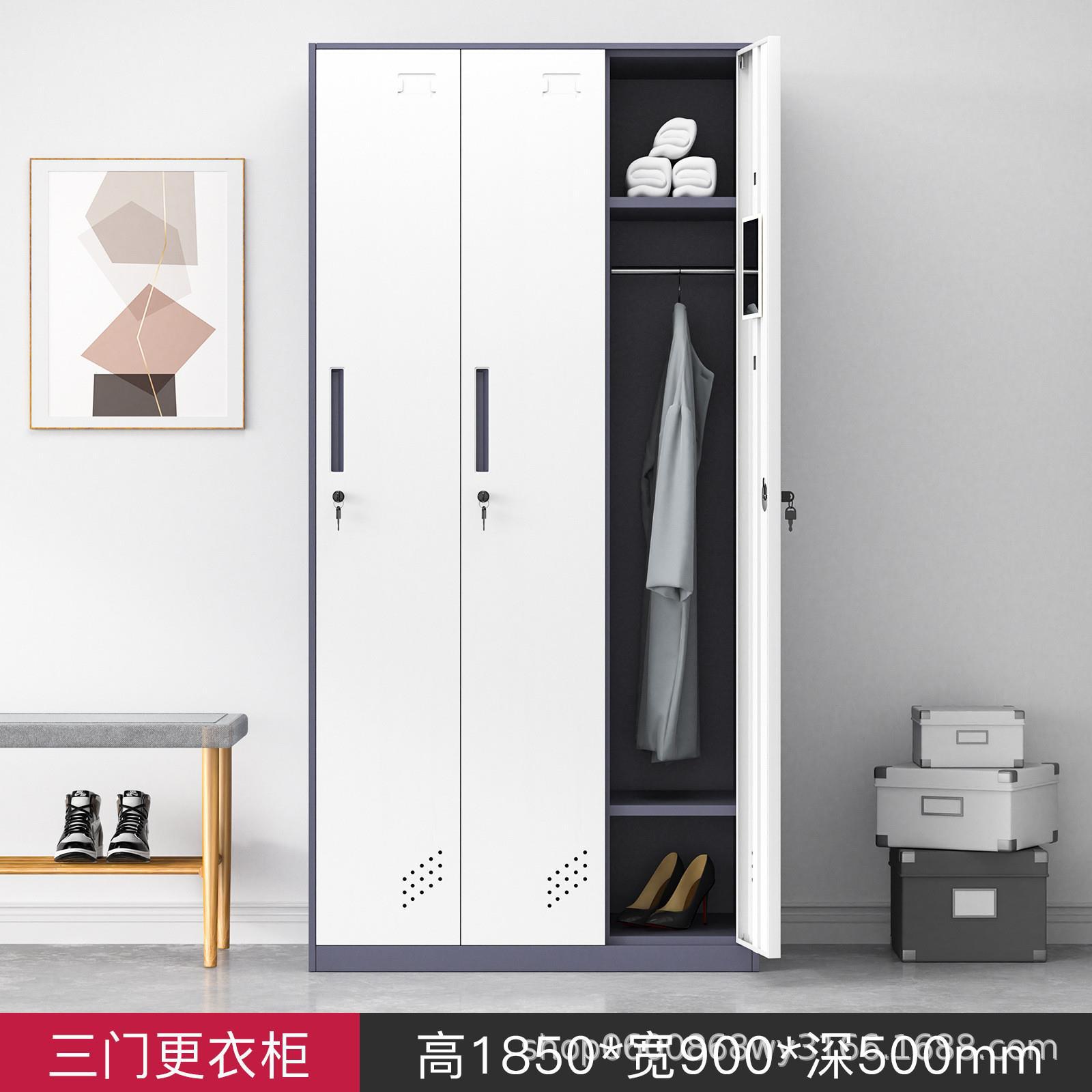 Desmontaje y montaje de casilleros, armario colgante de varias puertas, dormitorio del personal, armario de metal con cerradura, armario de almacenamiento de gimnasio