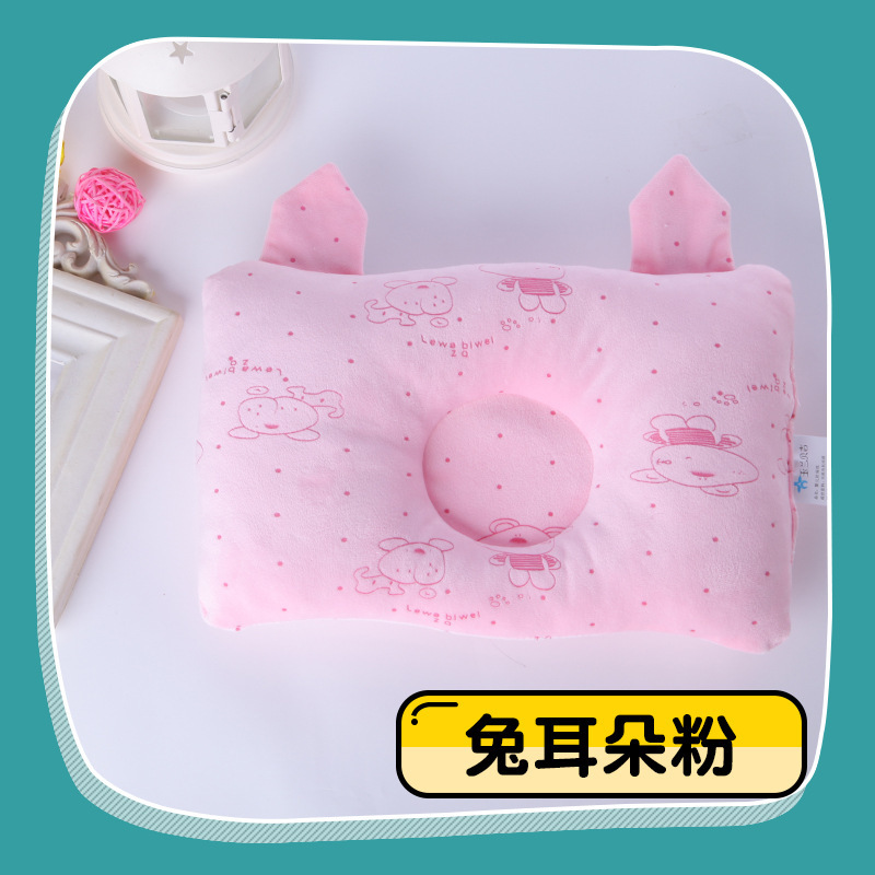 現物赤ちゃん枕ビロード赤ちゃん枕定型枕四季通用新生児調節枕通気柔らかい|undefined