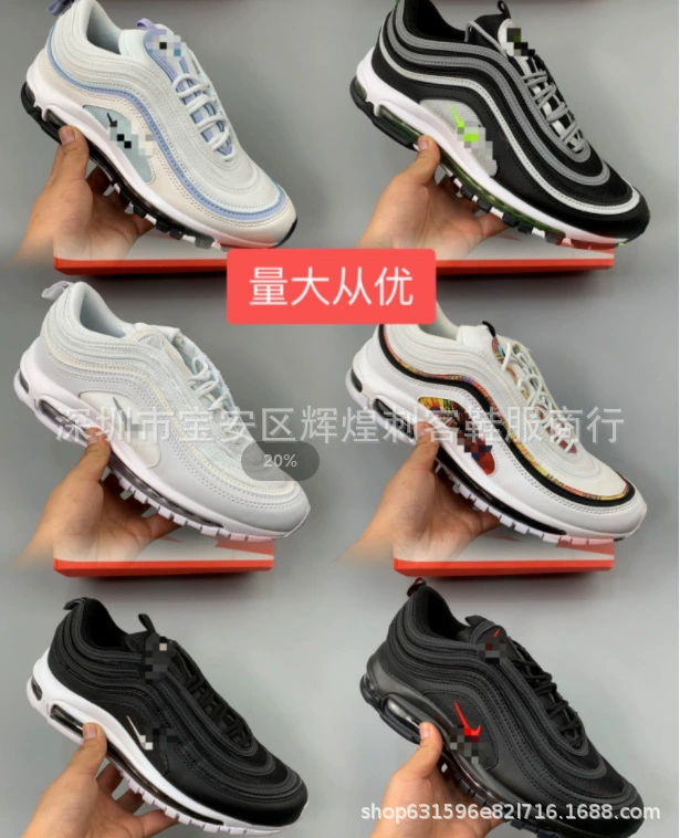 Оптовая внешняя торговля Air MAX97 Полная пальмовая воздушная подушка ретро пуля для мужчин и женщин