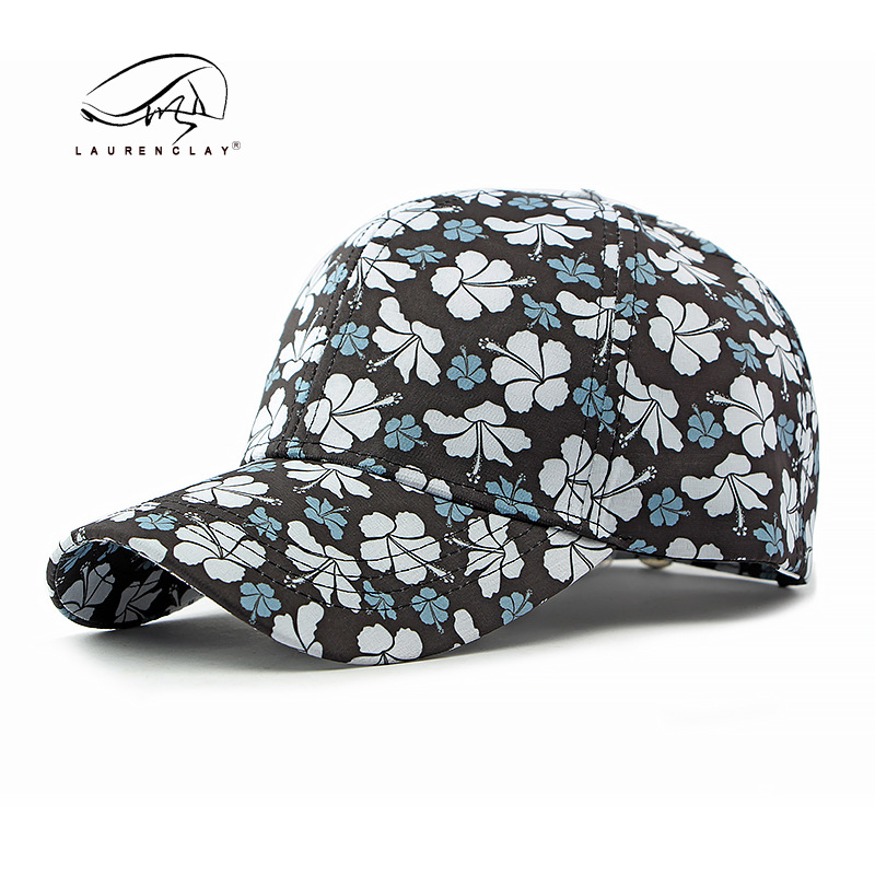 Sombrero de estilo étnico primavera y verano de las mujeres estilo coreano moda flor gorra de béisbol protección solar al aire libre sombrilla Tapa dura marea