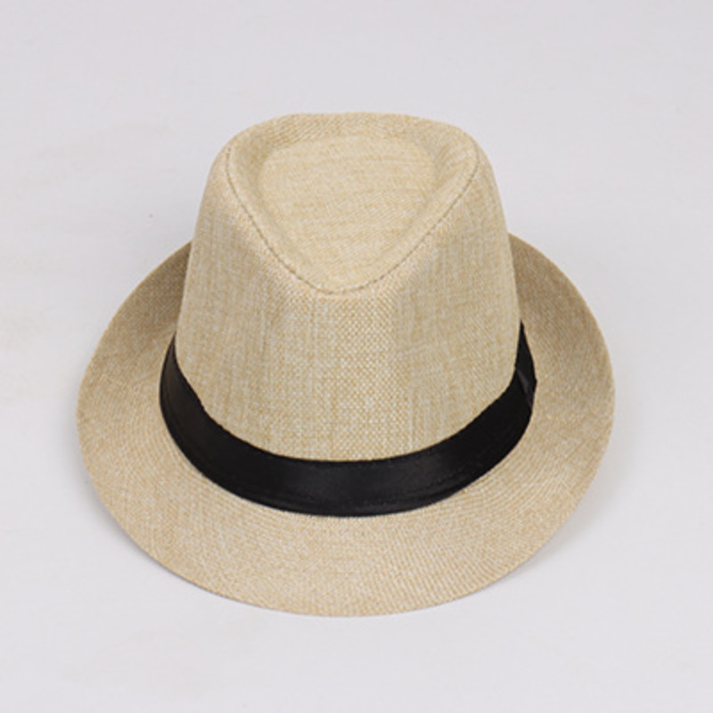 Vintage Panama Sun Hat For Men, Stylish Seaside Straw Fedora_voghion.com