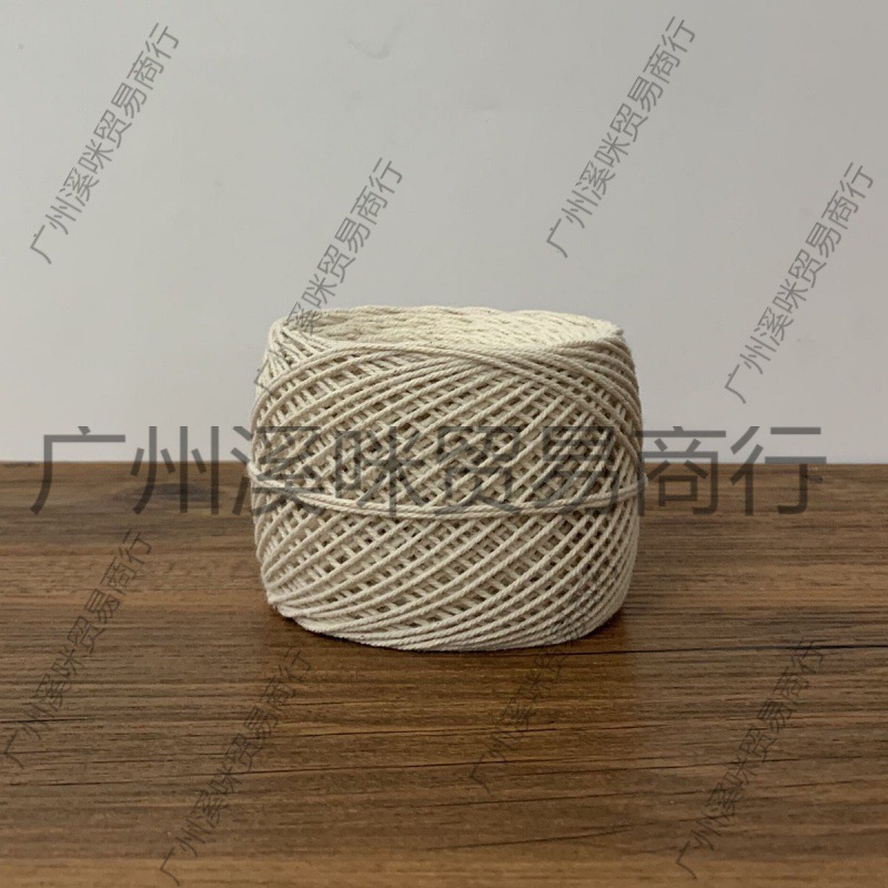 9股棉麻线手工DIY钩针沙滩流苏镂空包包蕾丝olio线Momoko手作物语