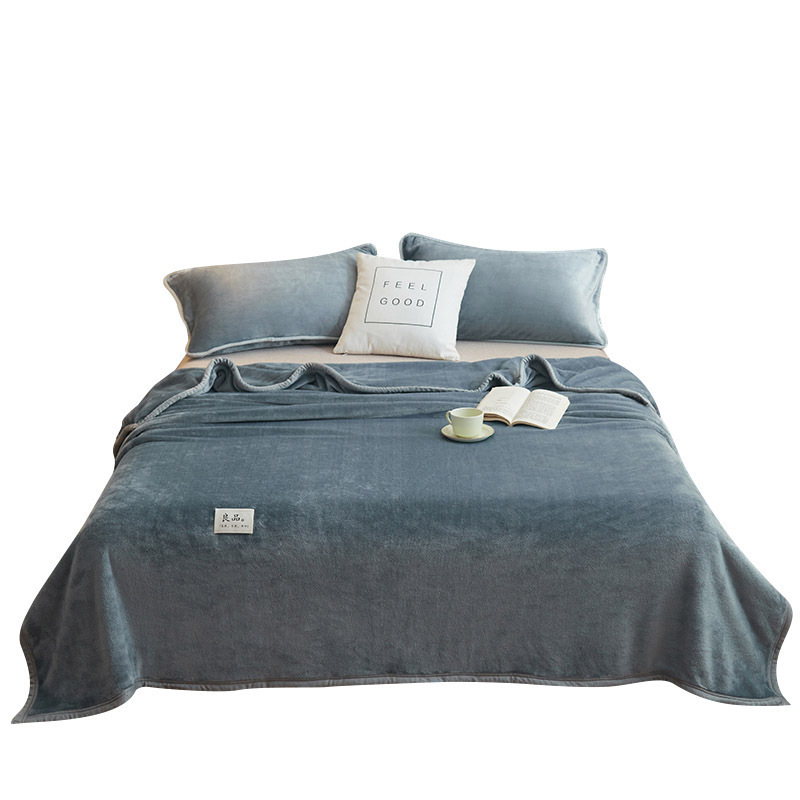 Mantras de lana de leche engrosadas mantas de invierno mantas de siesta de oficina flange mantas de lana de coral mantas de sofá universal