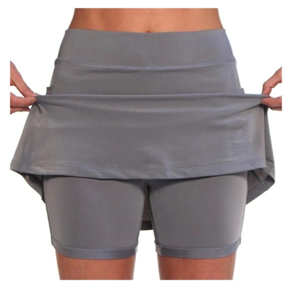 fashionable solid color colored skirt