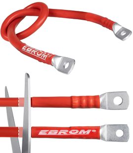 Ebrom Hi-Flex Batteriekabel 70 Mm² - Rot - Fertig Konfektio