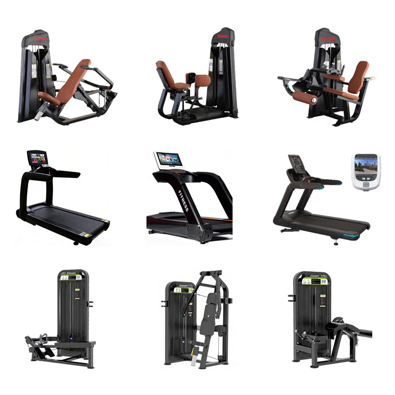 Venta directa de fábrica de conjuntos completos de equipos de fitness para gimnasios domésticos, paquetes de equipos deportivos comerciales para estudios.