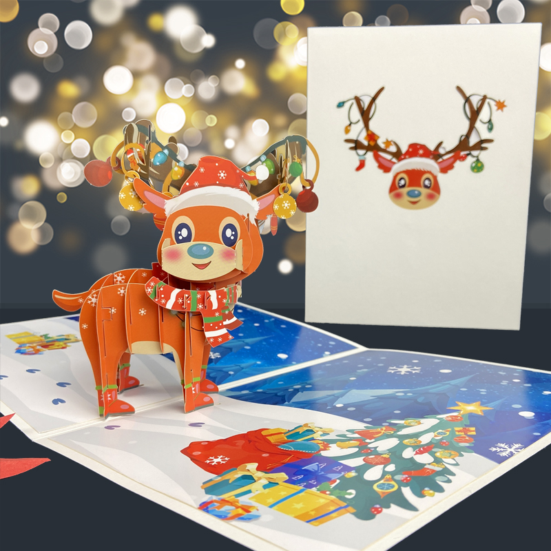 귀여운 공 사슴 15*20CM