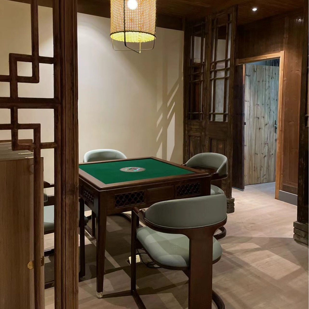 New Chinese Solid Wood Double Bed Model Room Master Bedroom Single Bed Hotel Hotel Homestay Furniture Complete Production