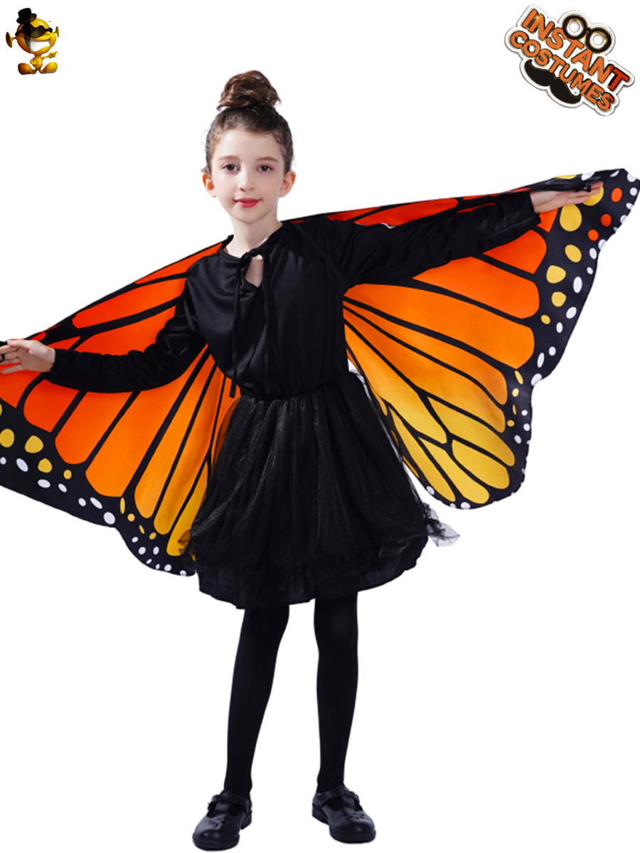 Traje de la mariposa de los niños traje de la etapa de rendimiento traje de cosplay traje de fiesta de la mascarada
