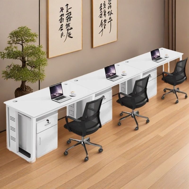 Staff Desks 2/4/6 Person Desks, Simple Executive Desks, Single-Sided Workstations, Office Desks