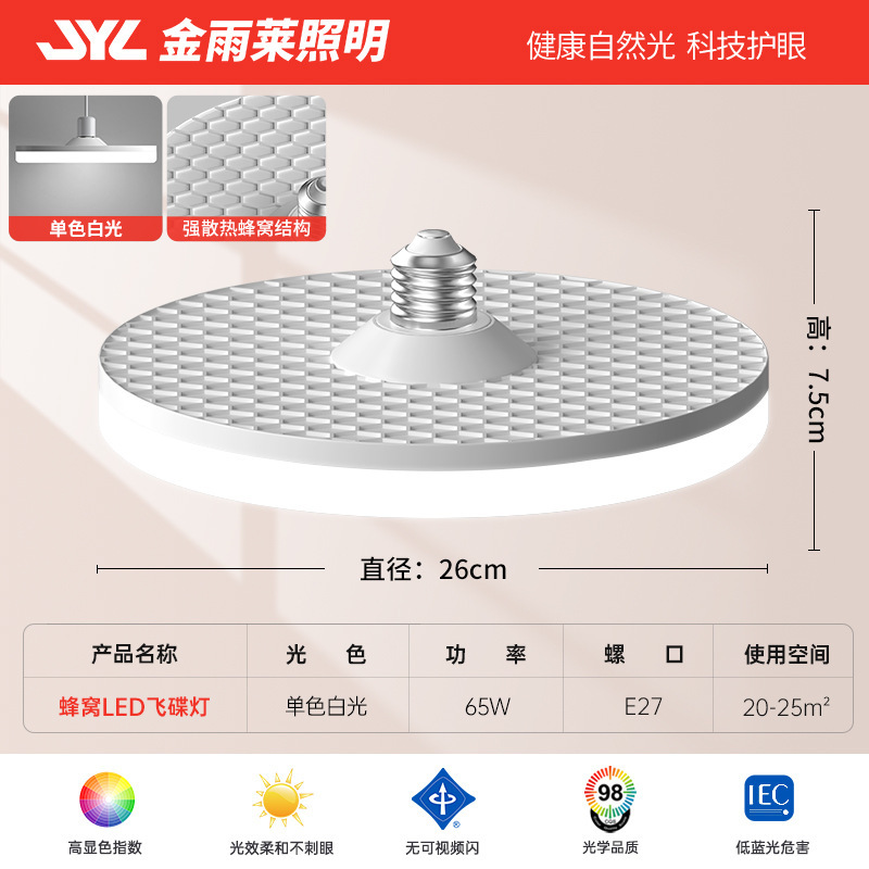 フルスペクトル LED 空飛ぶ円盤ライトホームベッドルーム省エネランプ e27 ネジ目の保護電球中山照明卸売|undefined