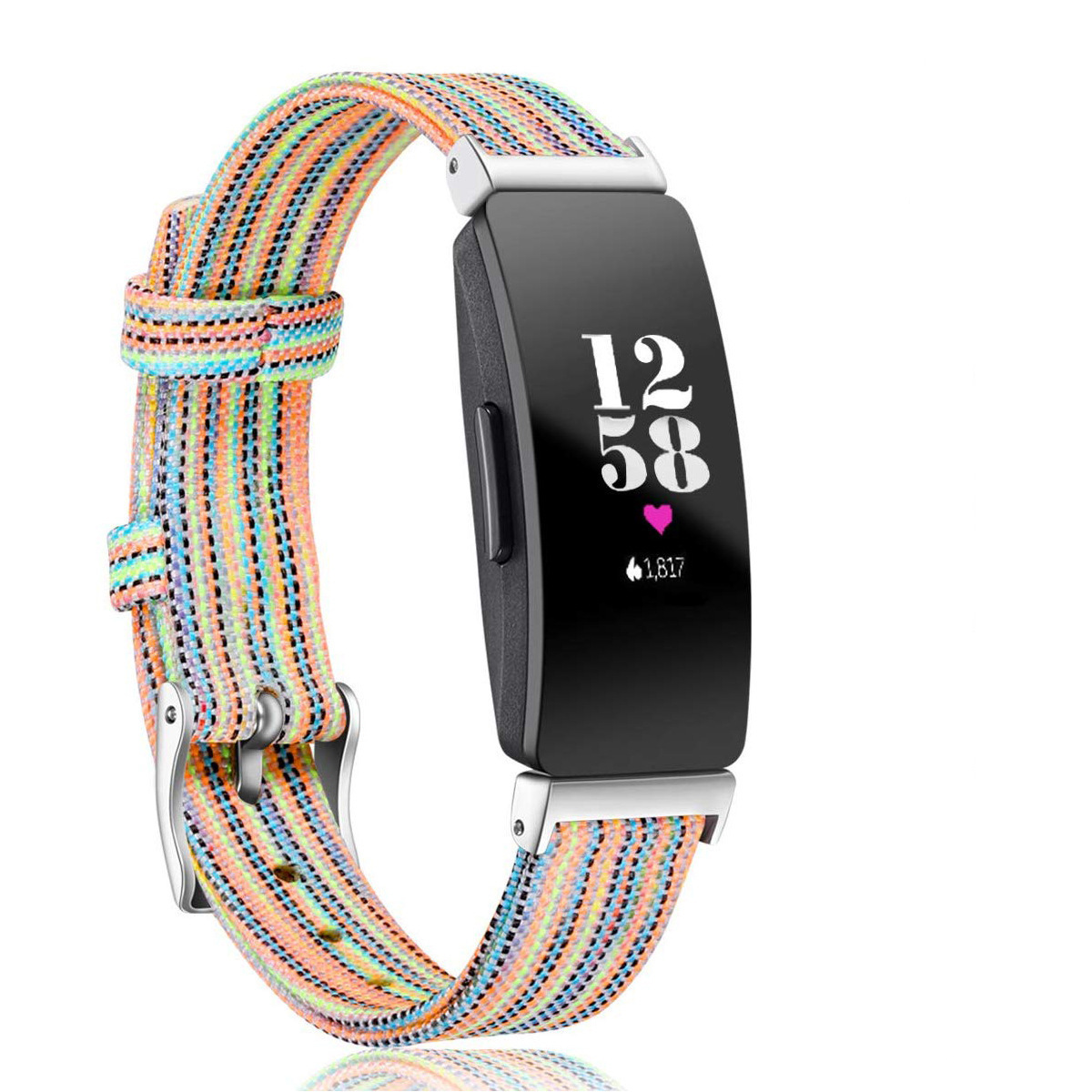 Fitbit Inspire Nylon Strap Inspire Hr Canvas Watch Strap Denim Woven Strap Wrist Strap