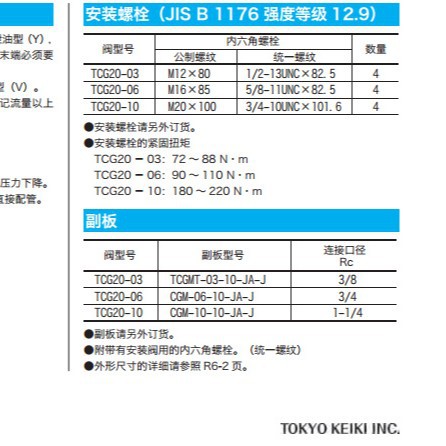 东京计器直动型减压阀平衡阀溢流阀卸荷阀溢流减压阀具体询价