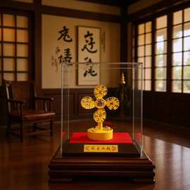 一帆风顺风生水起沙金摆件工艺品客厅办公司装饰饰品乔迁新居礼品