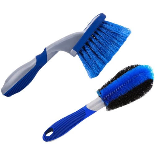 Car wash tool set wheel brush combination household blue tire brush car beauty maintenance cleaning rim brush