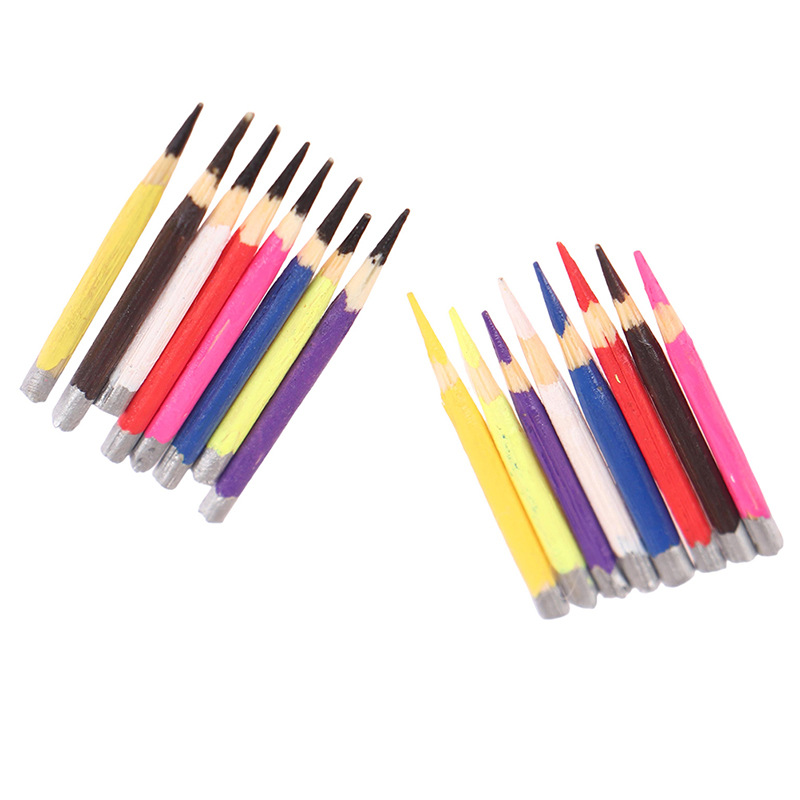 1:12 Dollhouse mini modelo hecho a mano OB11 miniatura props 8 lápiz color plumas en un grupo ~