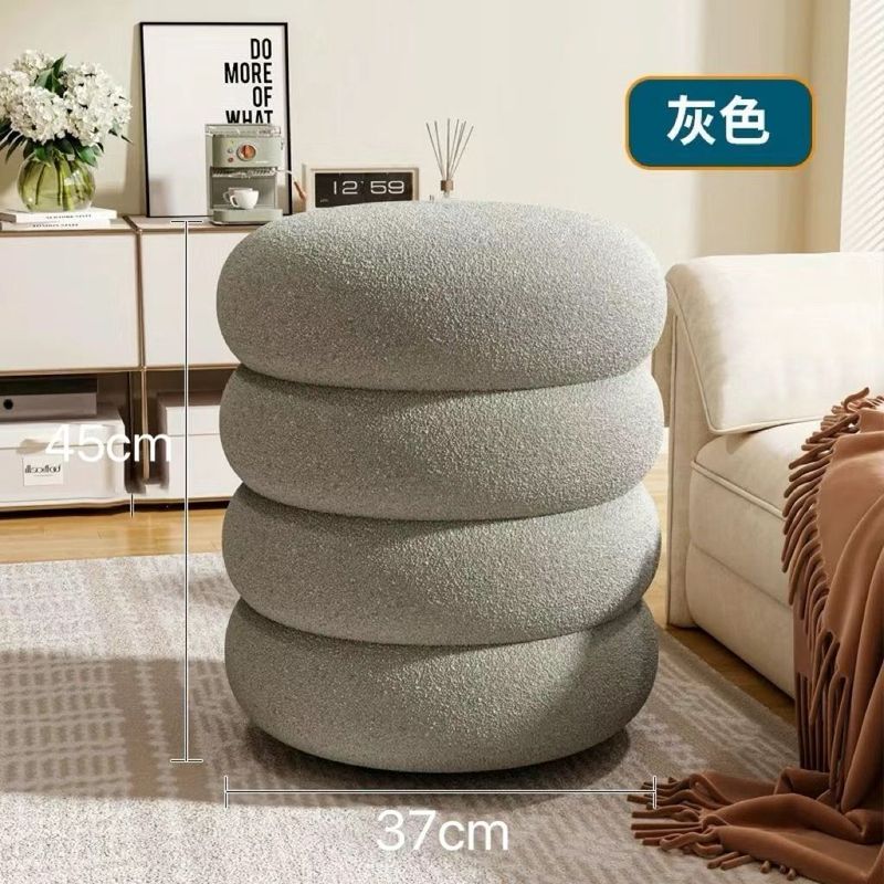 爆款跨境2025奶油化妆网红女生凳子家用卧室梳妆台梳妆轻奢羊羔绒|undefined