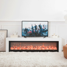 壁炉2米美式简约电视背景墙实木电视柜火客厅家用取暖器北欧简约